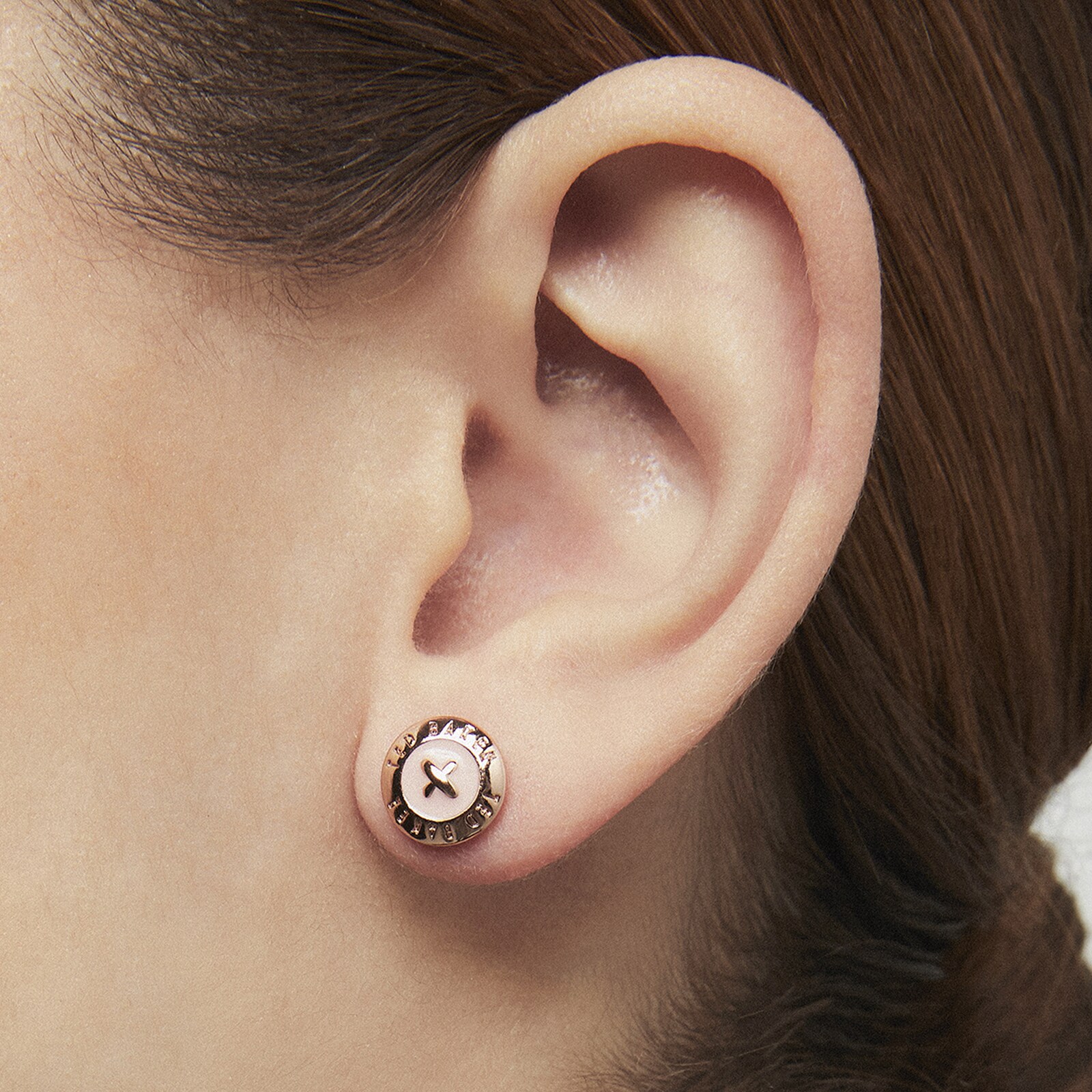 Ted Baker Eisley Enamel Mini Button Earring