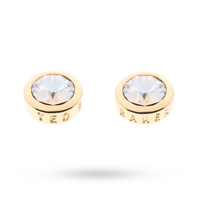 Ted Baker Gold Coloured Crystal Stud Earring
