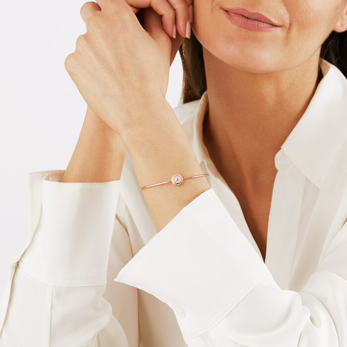 Ted Baker Jewellery Ladies Rose Gold Plated Elvas Enamel Mini Button Uitrafine Cuff