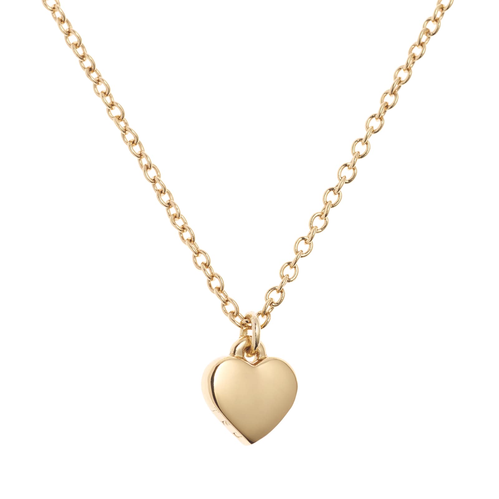 Yellow Gold Coloured Hara Tiny Heart Pendant Necklaces