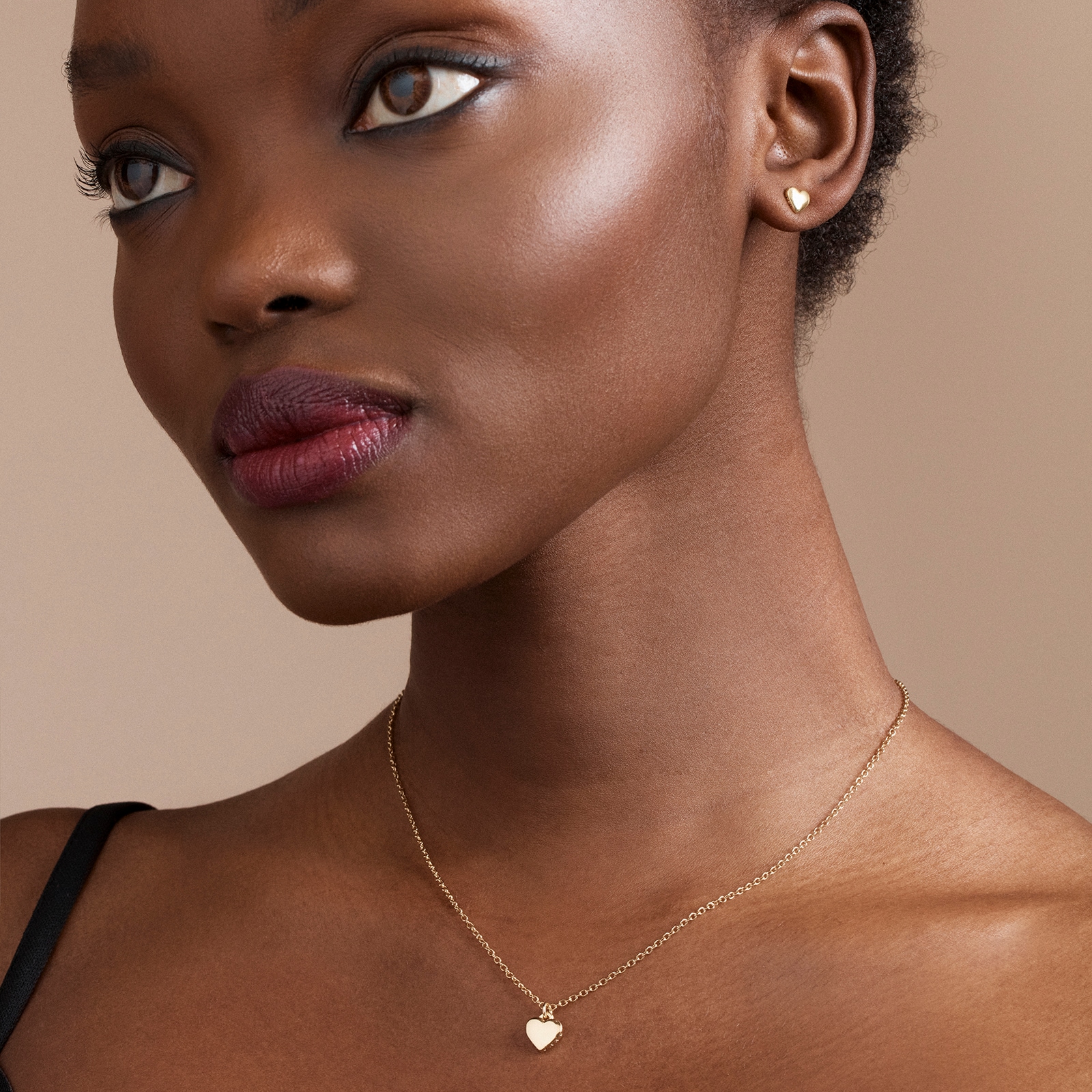 Ted Baker Yellow Gold Coloured Hara Tiny Heart Pendant Necklaces