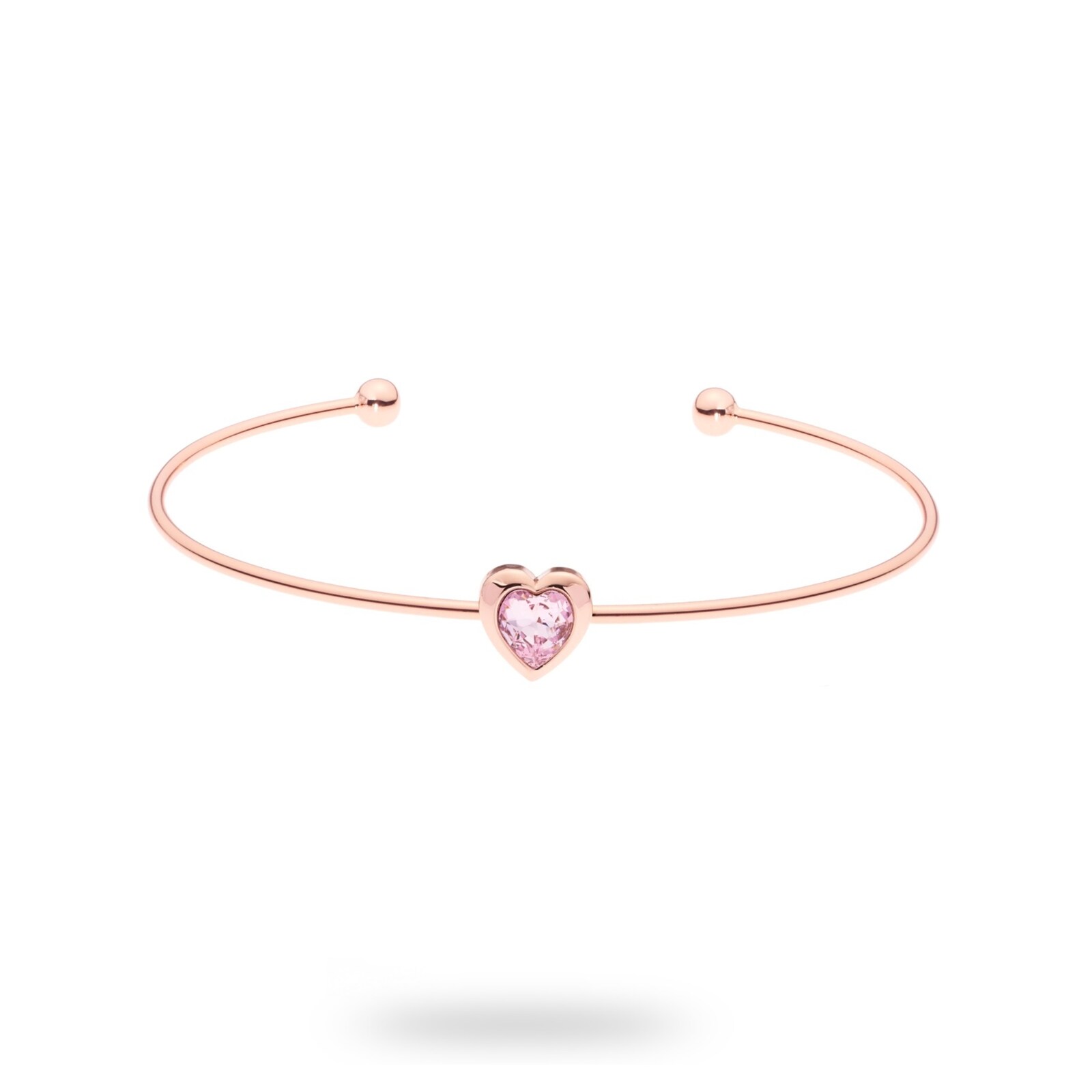 Ted Baker Rose Crystal Heart Ultra Fine Cuff Rose