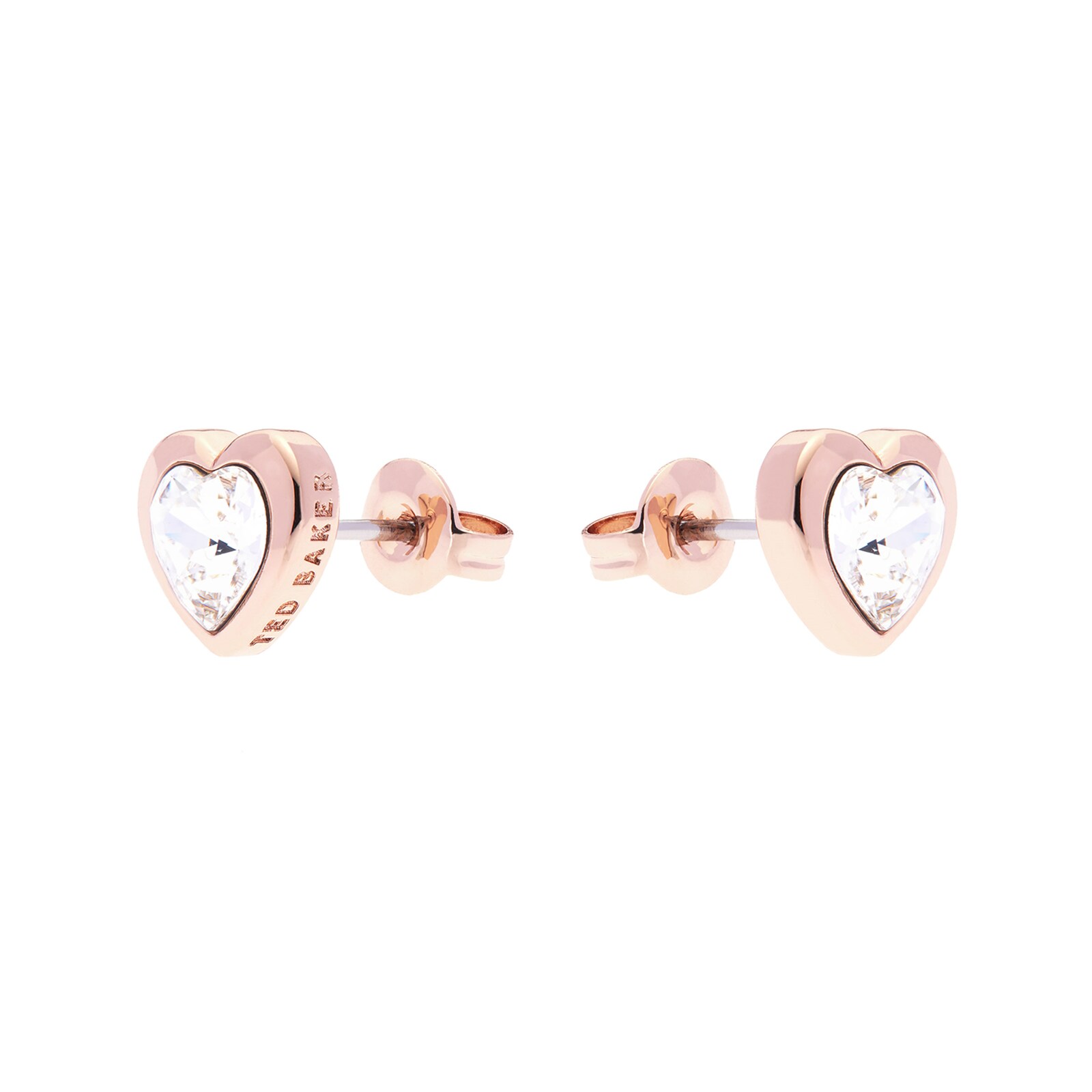 Ted Baker Rose Crystal Heart Earrings