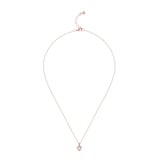 Ted Baker Rose Gold Coloured Crystal Heart Pendant