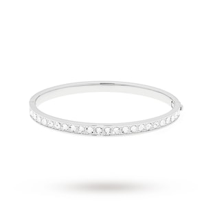 Ted Baker Clemara Hinge Crystal Silver Bangle