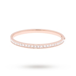37240528 - Clemara Hinge Crystal Rose Gold Coloured Bangle