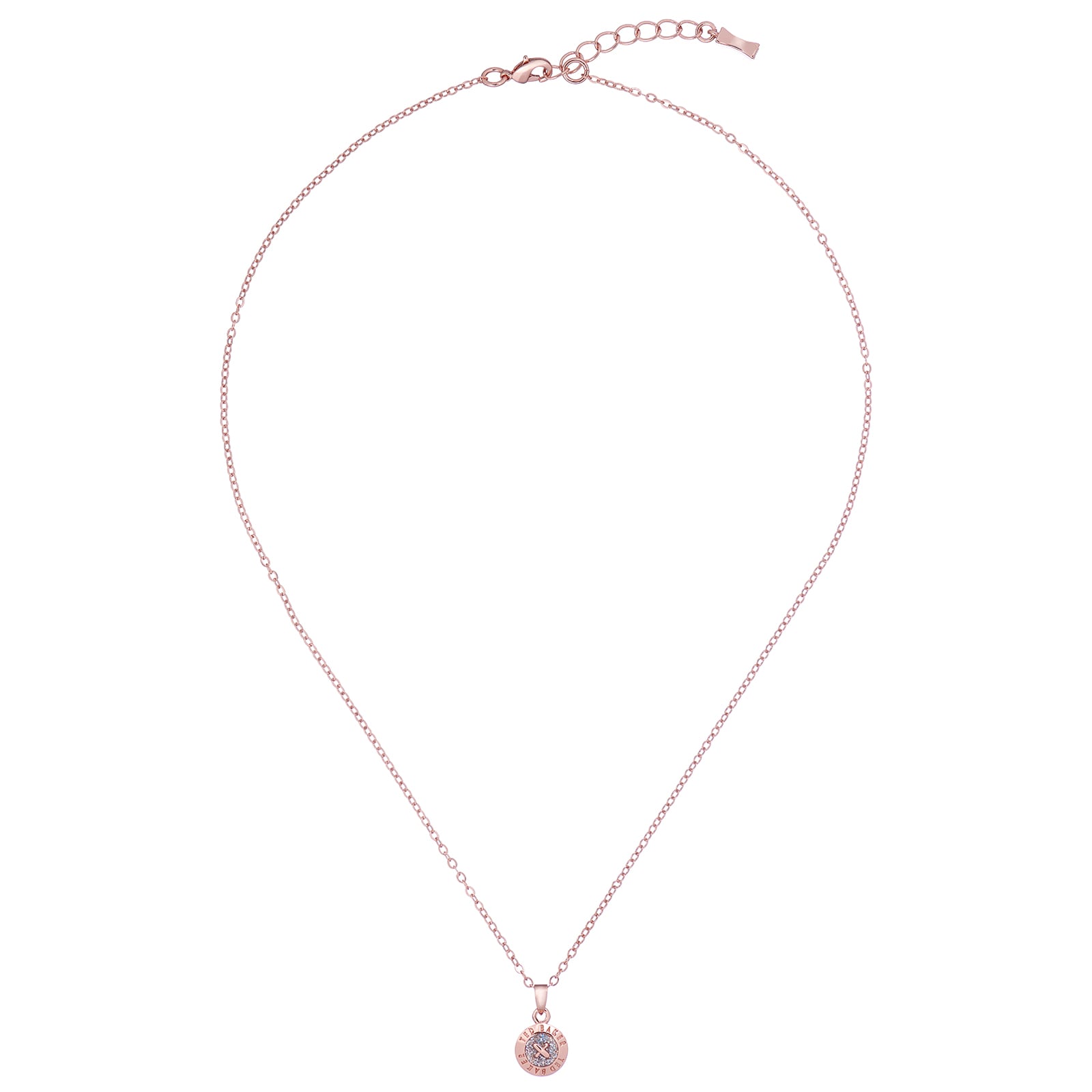 Ted Baker Elvina Enamel Mini Button Crystal Necklace