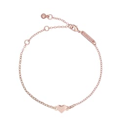 37240746 - Rose Gold Coloured Tiny Heart Bracelet