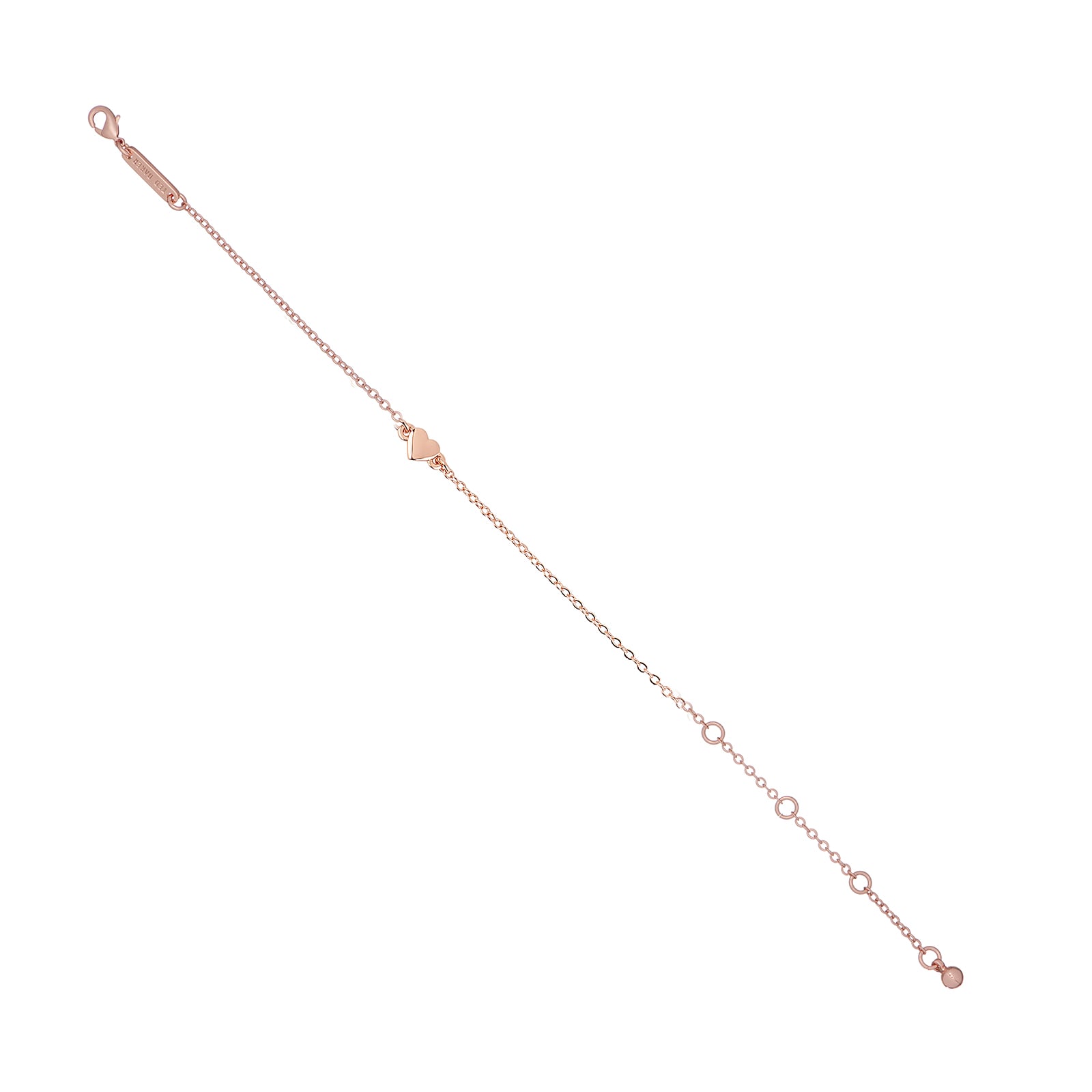 Ted Baker Rose Gold Coloured Tiny Heart Bracelet