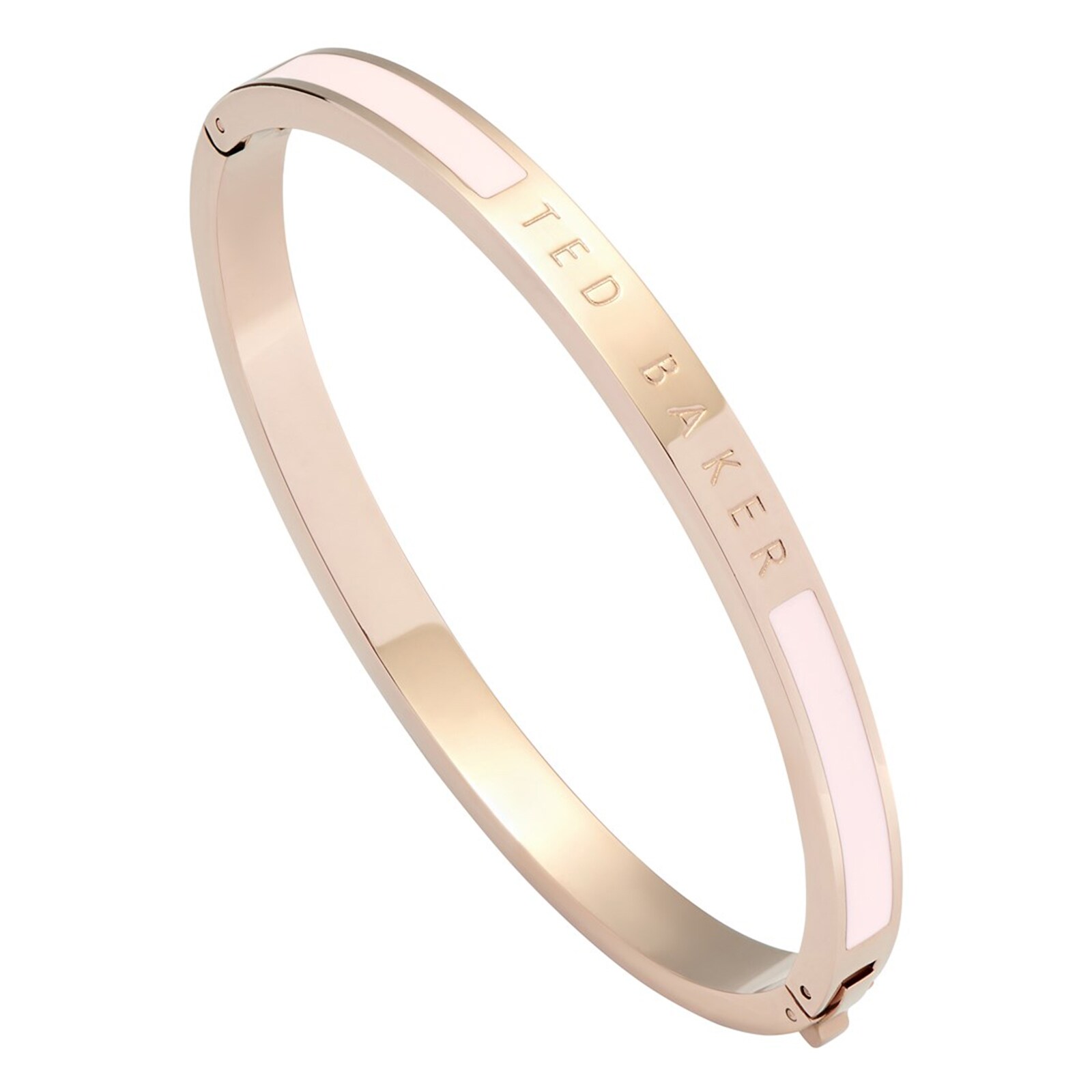 Ted Baker Ted Baker Rose Gold Coloured & Pink Enamel Bangle