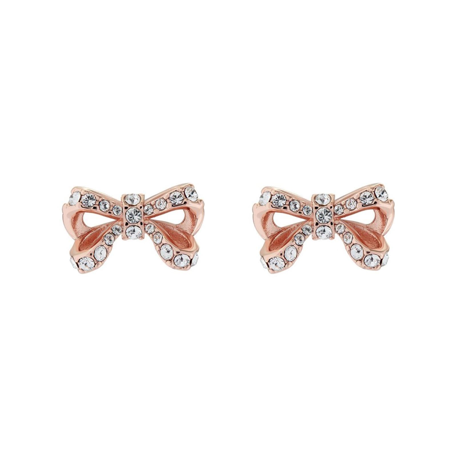 ted baker bow earrings rose gold