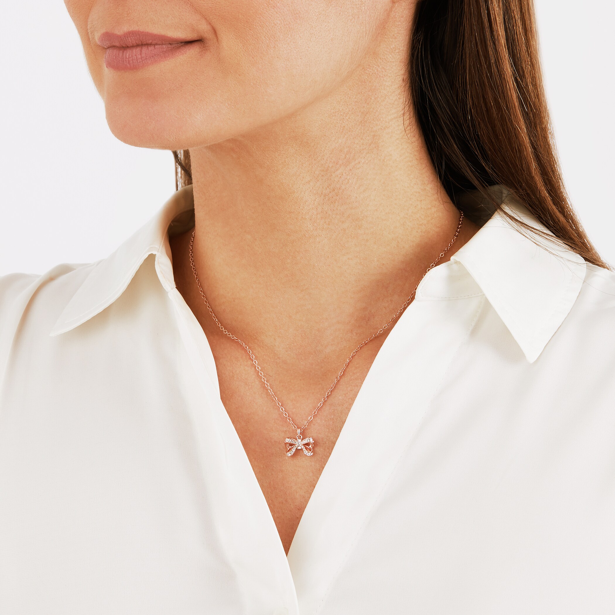 Ted Baker Crystal Petite Bow Pendant