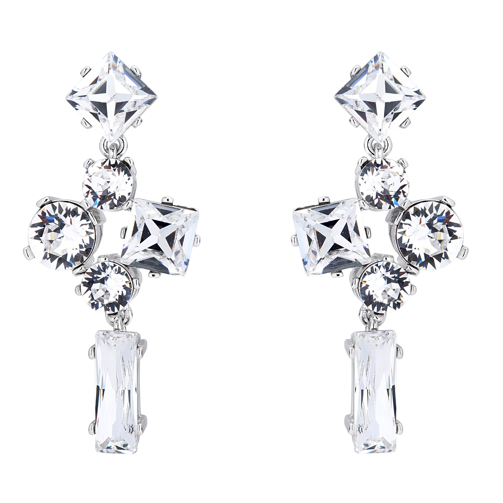 Ted Baker Satara Silver Crystal Startlet Drop Earrings