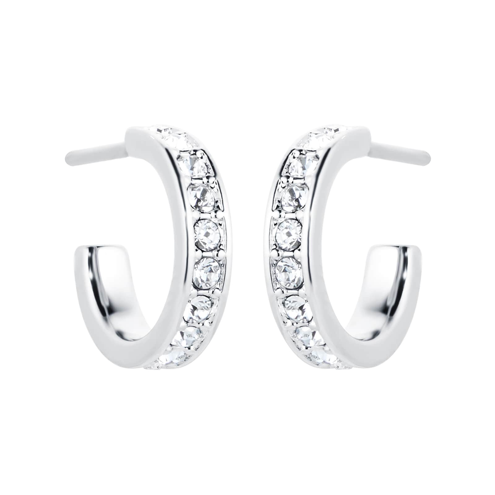 Ted Baker Ted Baker Silver Coloured Cubic Zirconia Seentia Nano Huggie Earrings