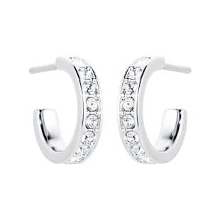 Ted Baker Ted Baker Silver Coloured Cubic Zirconia Seentia Nano Huggie Earrings