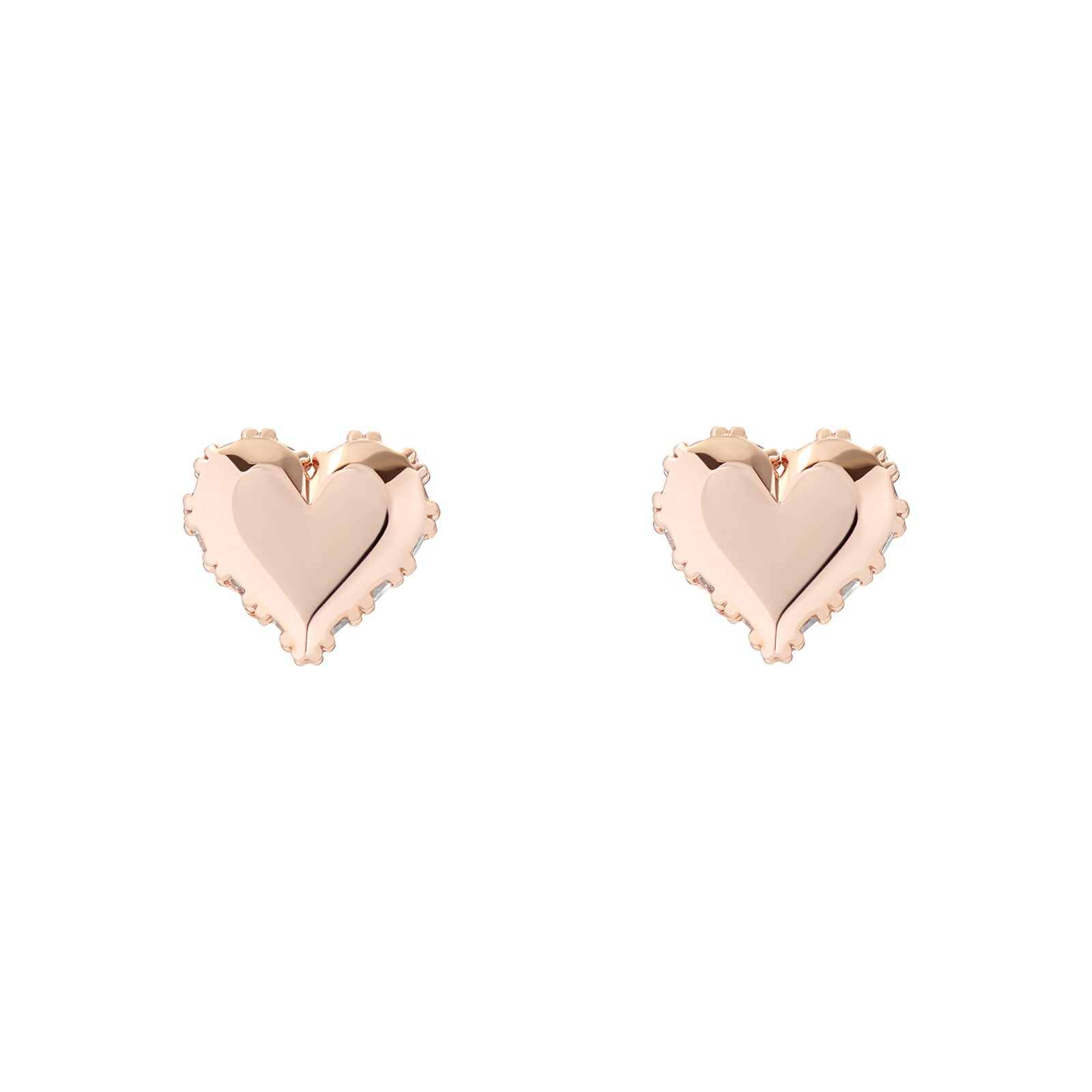 Ted Baker Ted Baker Rose Gold Coloured Cubic Zirconia Sersy Sparkle Heart Stud Earrings
