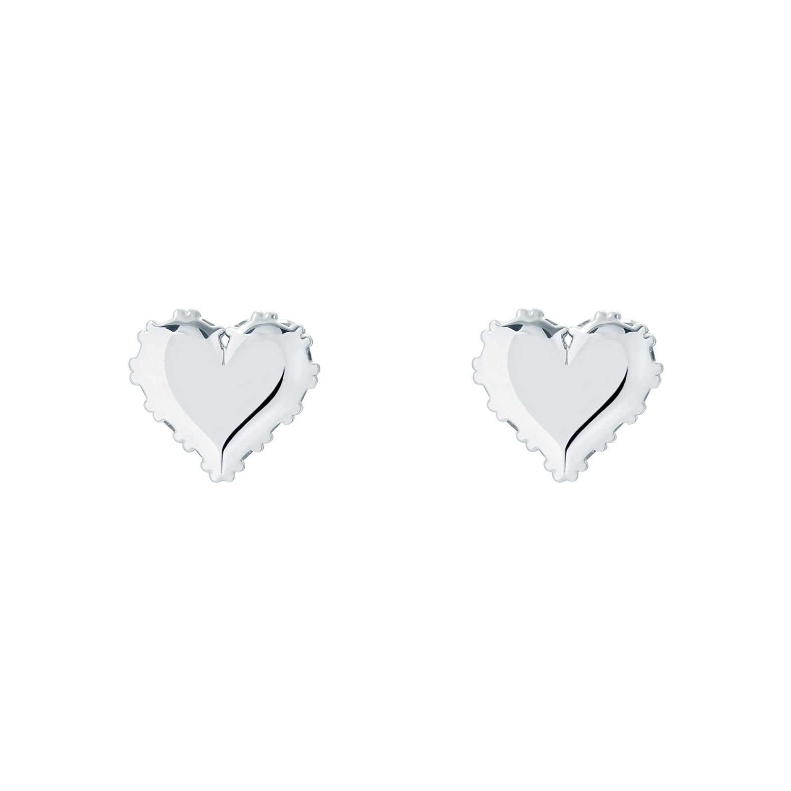 Ted Baker Ted Baker Silver Coloured Cubic Zirconia Sersy Sparkle Heart Stud Earrings