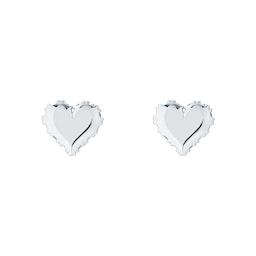 37240811 - Ted Baker Silver Coloured Cubic Zirconia Sersy Sparkle Heart Stud Earrings