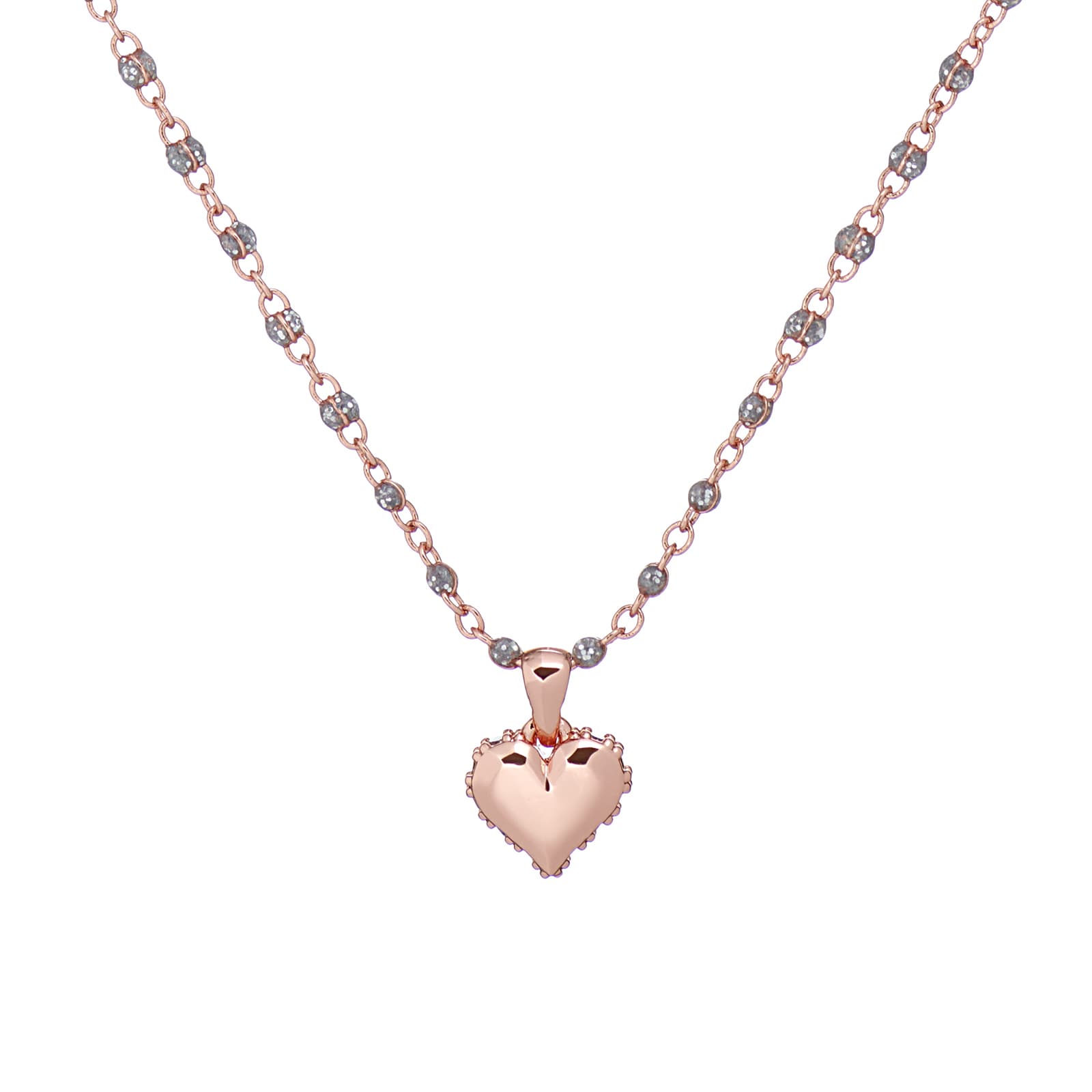 Ted Baker Ted Baker Rose Gold Coloured Cubic Zirconia Saraah Sparkle Heart Pendant