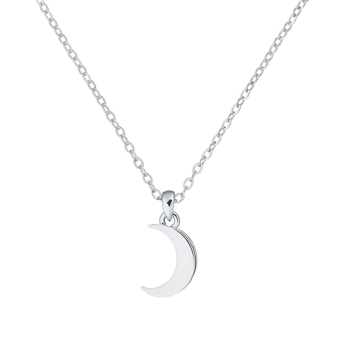 Ted Baker Ted Baker Silver Coloured Cubic Zirconia Marai Crescent Moon Pendant