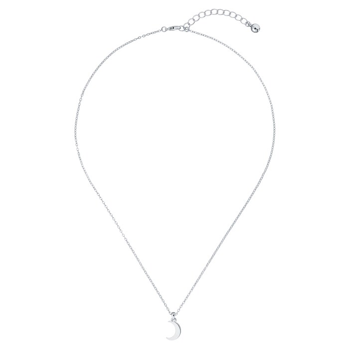 Ted Baker Ted Baker Silver Coloured Cubic Zirconia Marai Crescent Moon Pendant