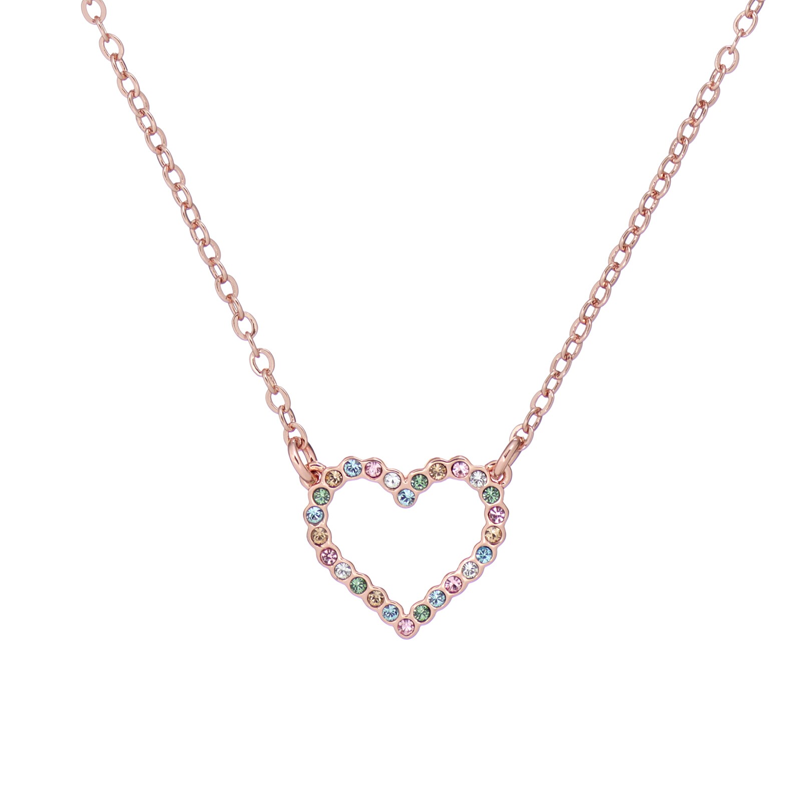 Ted Baker Ted Baker Rose Gold Coloured Lendra Crystal Heart Pendant