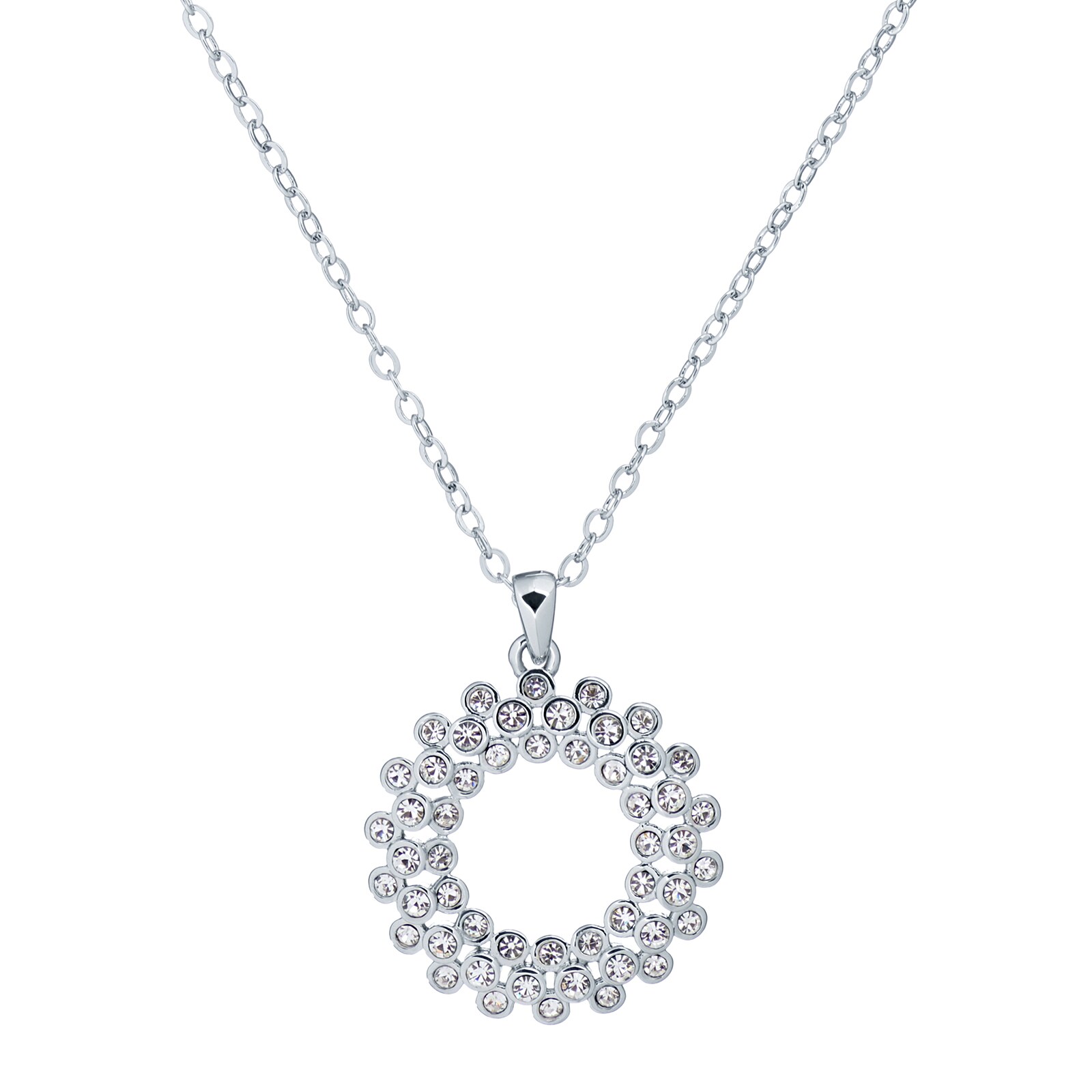 Ted Baker Ted Baker Silver Coloured Aurora Crystal Aurora Pendant