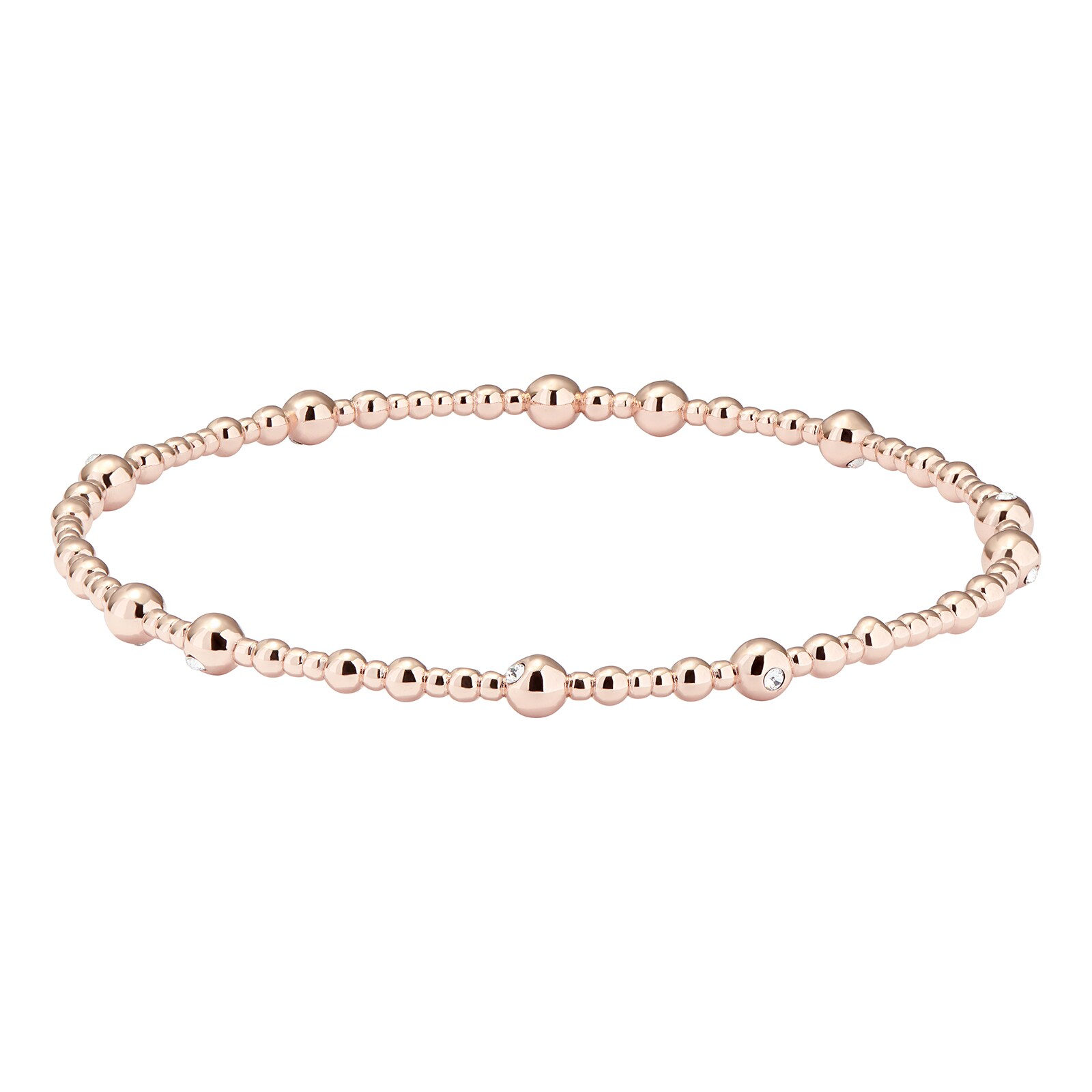 Ted Baker Ted Baker Rose Gold Coloured Belmara Crystal Bubble Bangle