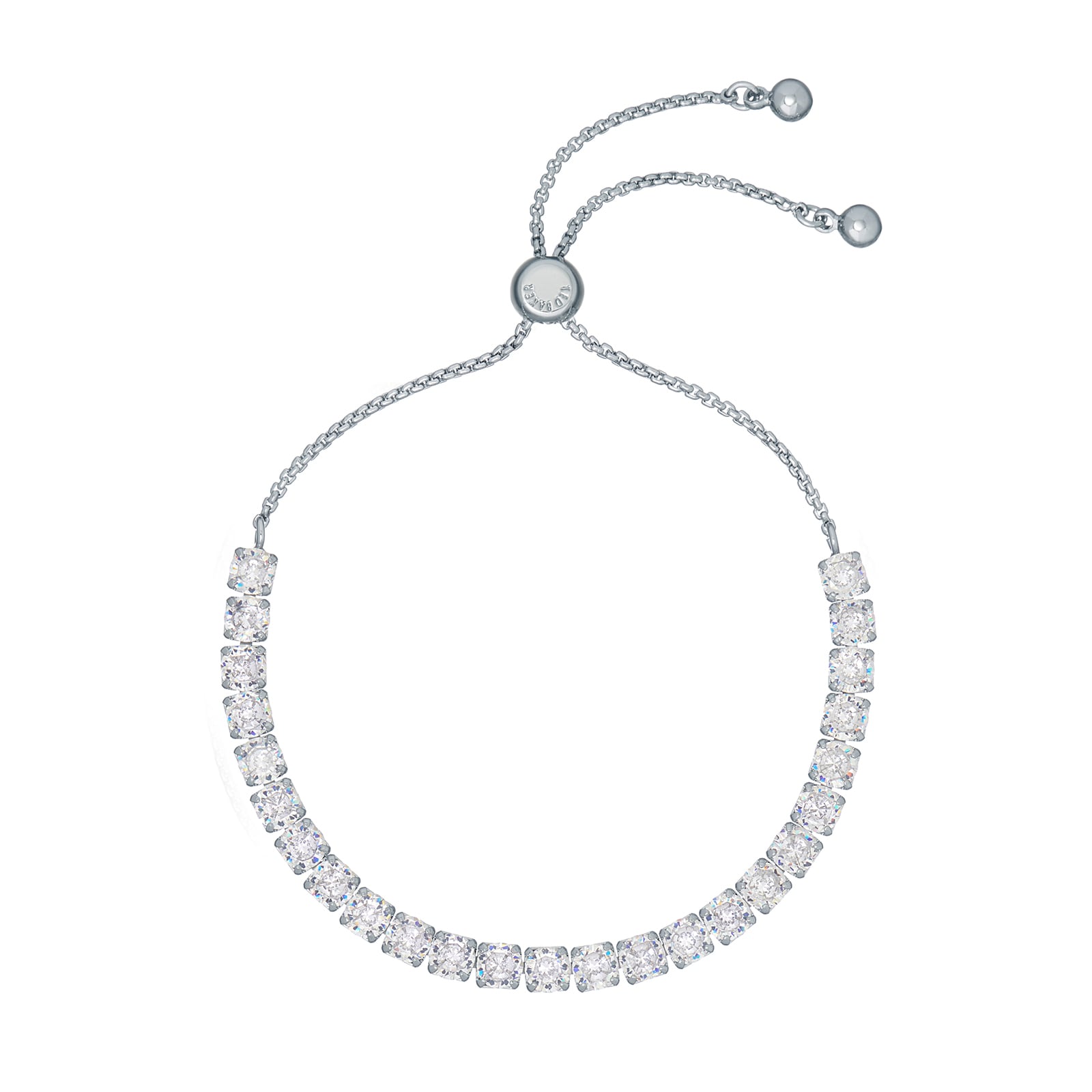 Ted Baker Silver Coloured Melrah Icon Cubic Zirconia Slider Bracelet Ted Baker Silver Coloured Melrah Icon Cubic Zirconia Slider Bracelet