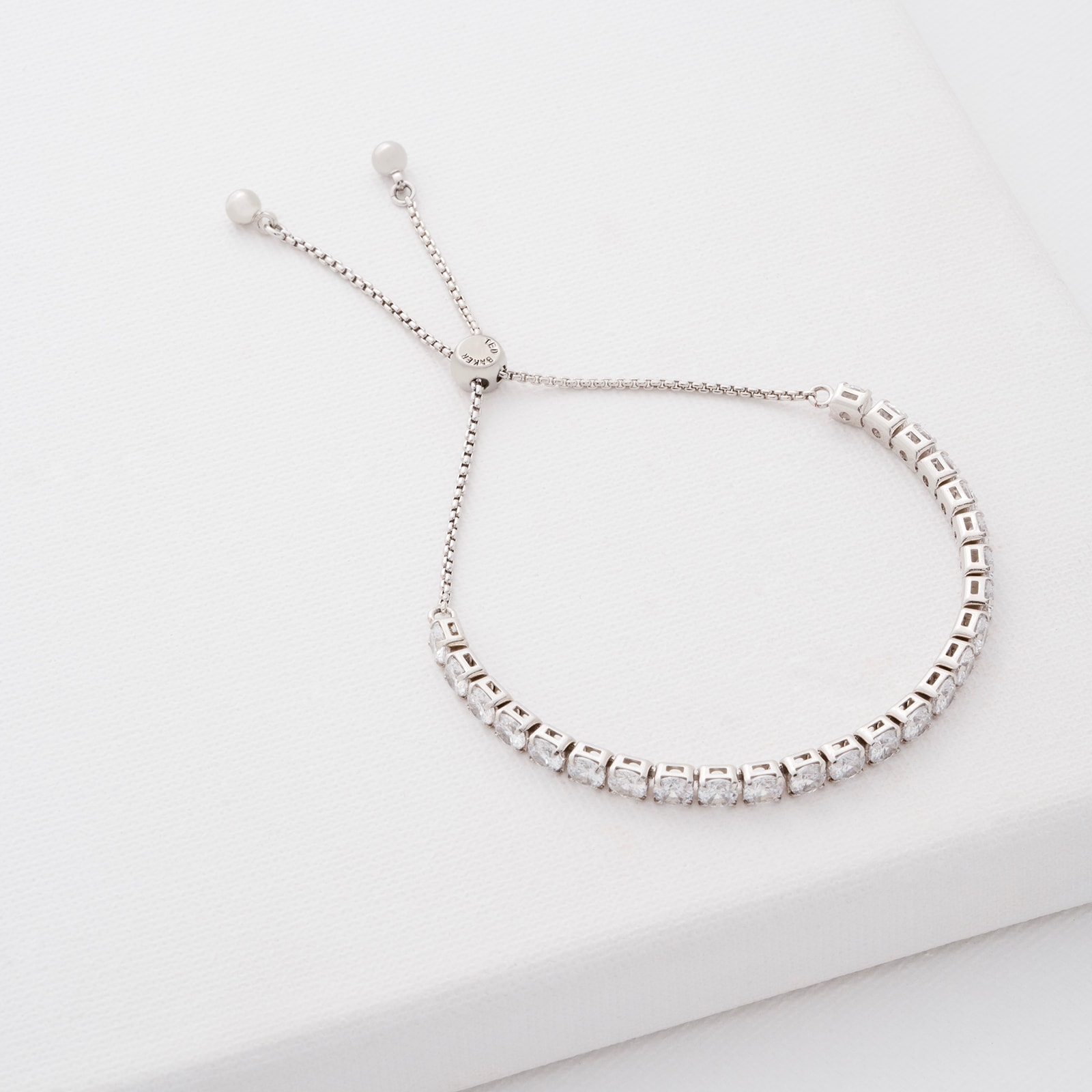 Ted Baker Silver Coloured Melrah Icon Cubic Zirconia Slider Bracelet Ted Baker Silver Coloured Melrah Icon Cubic Zirconia Slider Bracelet
