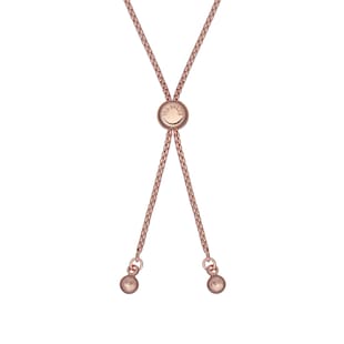 Ted Baker Rose Gold Coloured Melrah Icon Cubic Zircona Slider Bracelet
