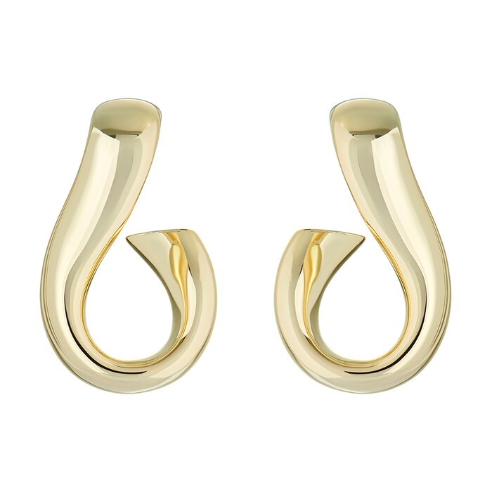 Ted Baker Yellow Gold Coloured Isanna Infinity Chain Hoops