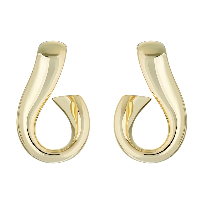 Ted Baker Yellow Gold Coloured Isanna Infinity Chain Hoops