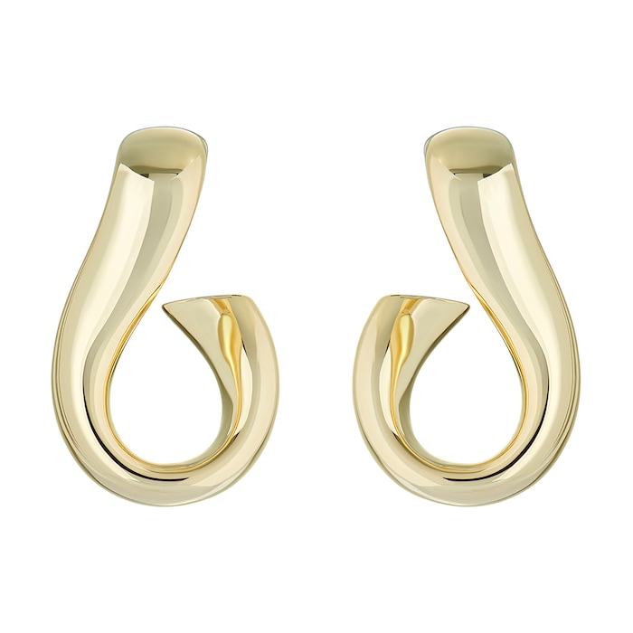 Ted Baker Yellow Gold Coloured Isanna Infinity Chain Hoops