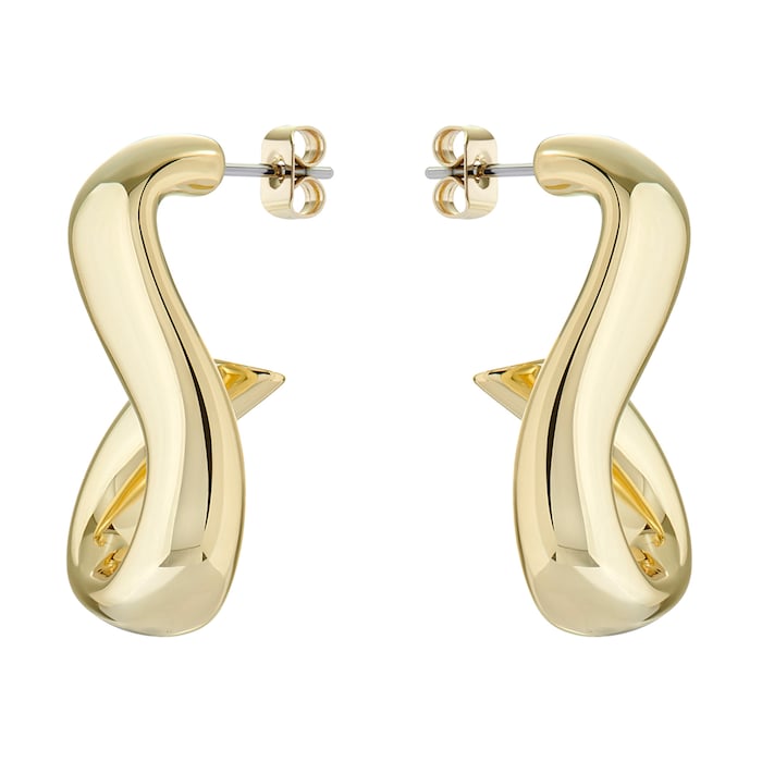 Ted Baker Yellow Gold Coloured Isanna Infinity Chain Hoops