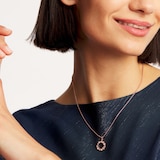 Ted Baker Rose Gold Coloured Cresar Crystal Hoop Pendant