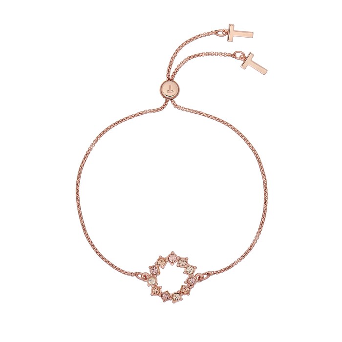 Ted Baker Rose Gold Coloured Cresta Crystal Hoop Calypso Bracelet