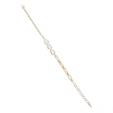 Ted Baker Yellow Gold Coloured Peresha Pearly Chain Bracelet