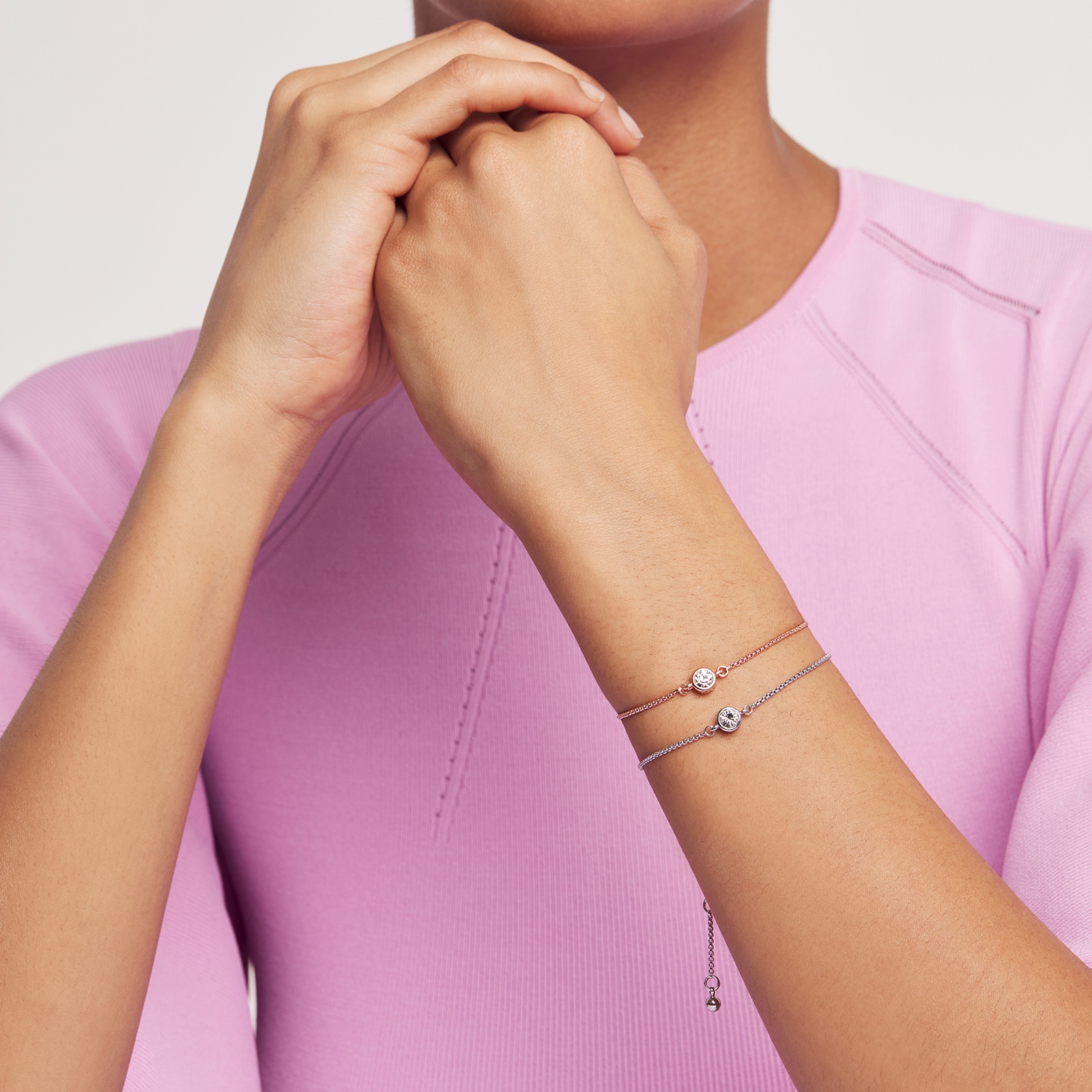 Ted Baker Rhodium Plated Crystal Bracelet