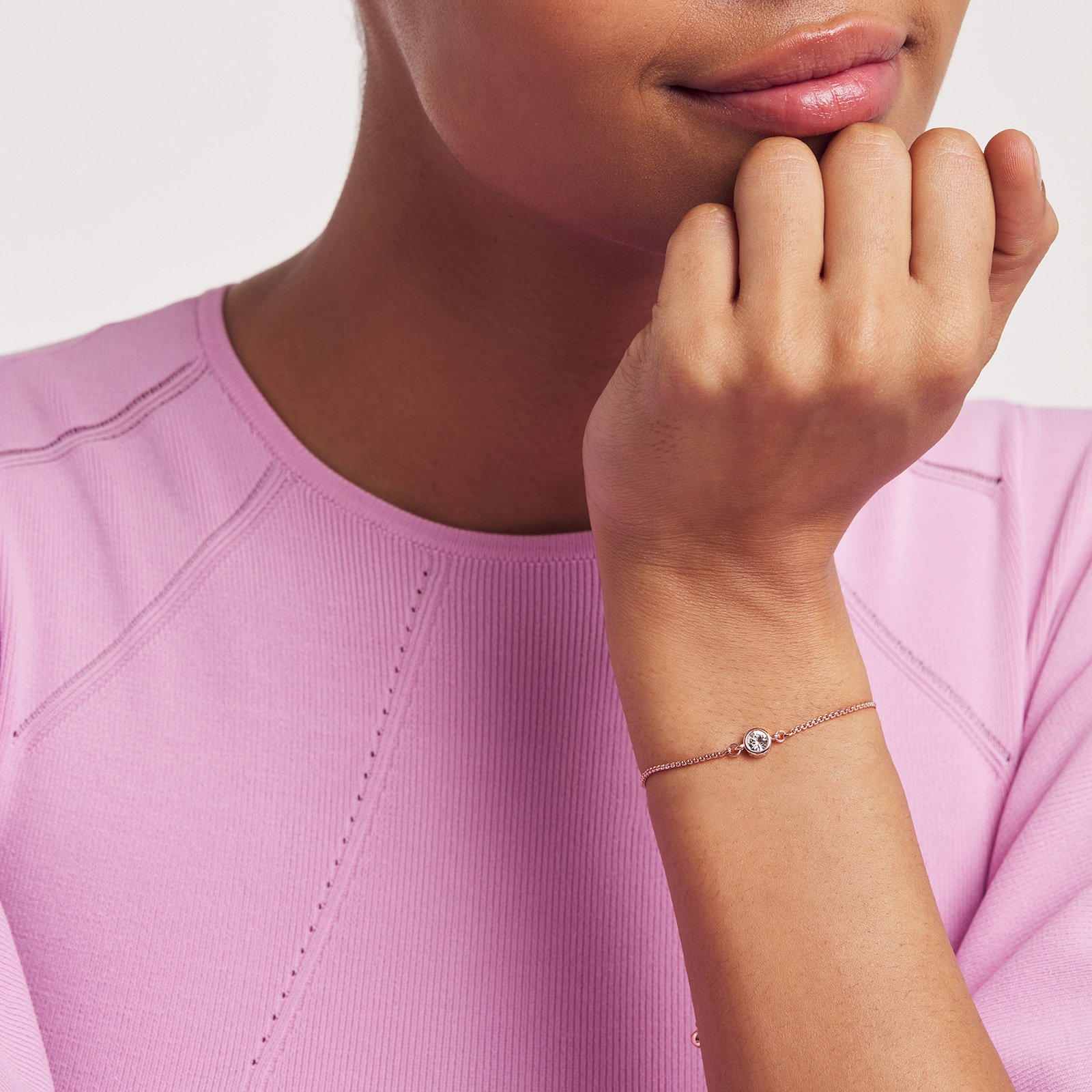 Ted Baker Rose Gold Coloured Crystal Bracelet Ted Baker Rose Gold Coloured Crystal Bracelet