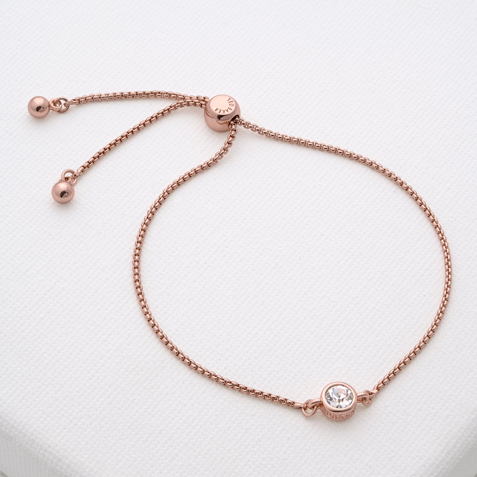 Ted Baker Rose Gold Coloured Crystal Bracelet Ted Baker Rose Gold Coloured Crystal Bracelet
