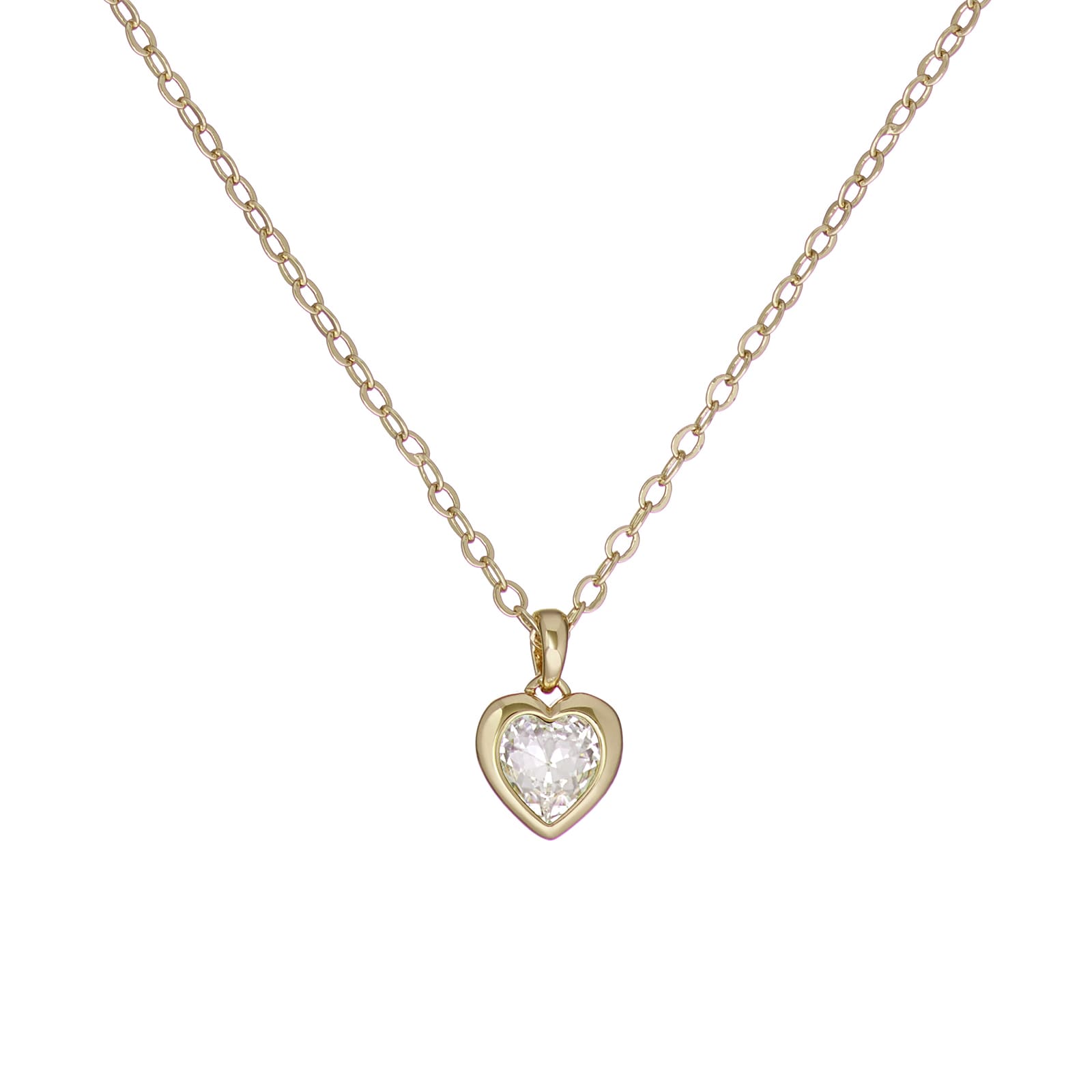 Ted Baker Ladies Yellow Gold Plated Coloured Heart Pendant