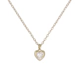 Ted Baker Ladies Yellow Gold Plated Crystal Heart Pendant