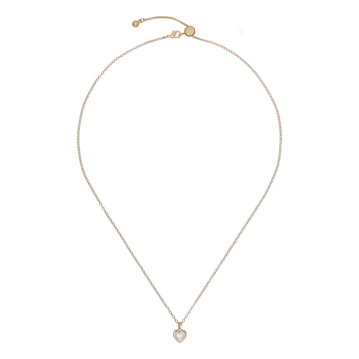 Ted Baker Ladies Yellow Gold Plated Crystal Heart Pendant