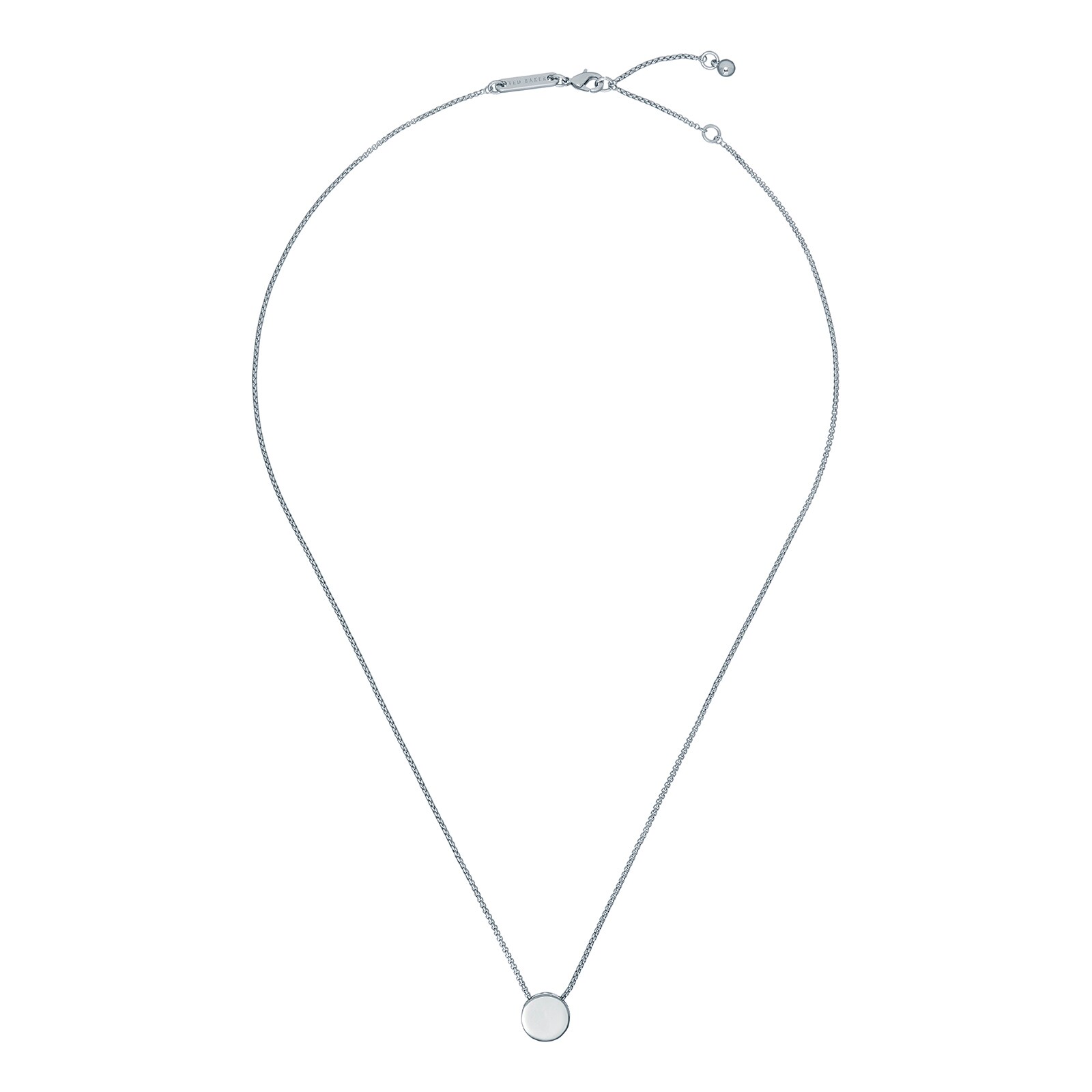 Ted Baker Ladies Silver Coloured Sparkle Dot Pendant