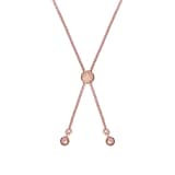 Ted Baker Ladies Rose Gold Coloured Icon Crystal Slider Bracelet