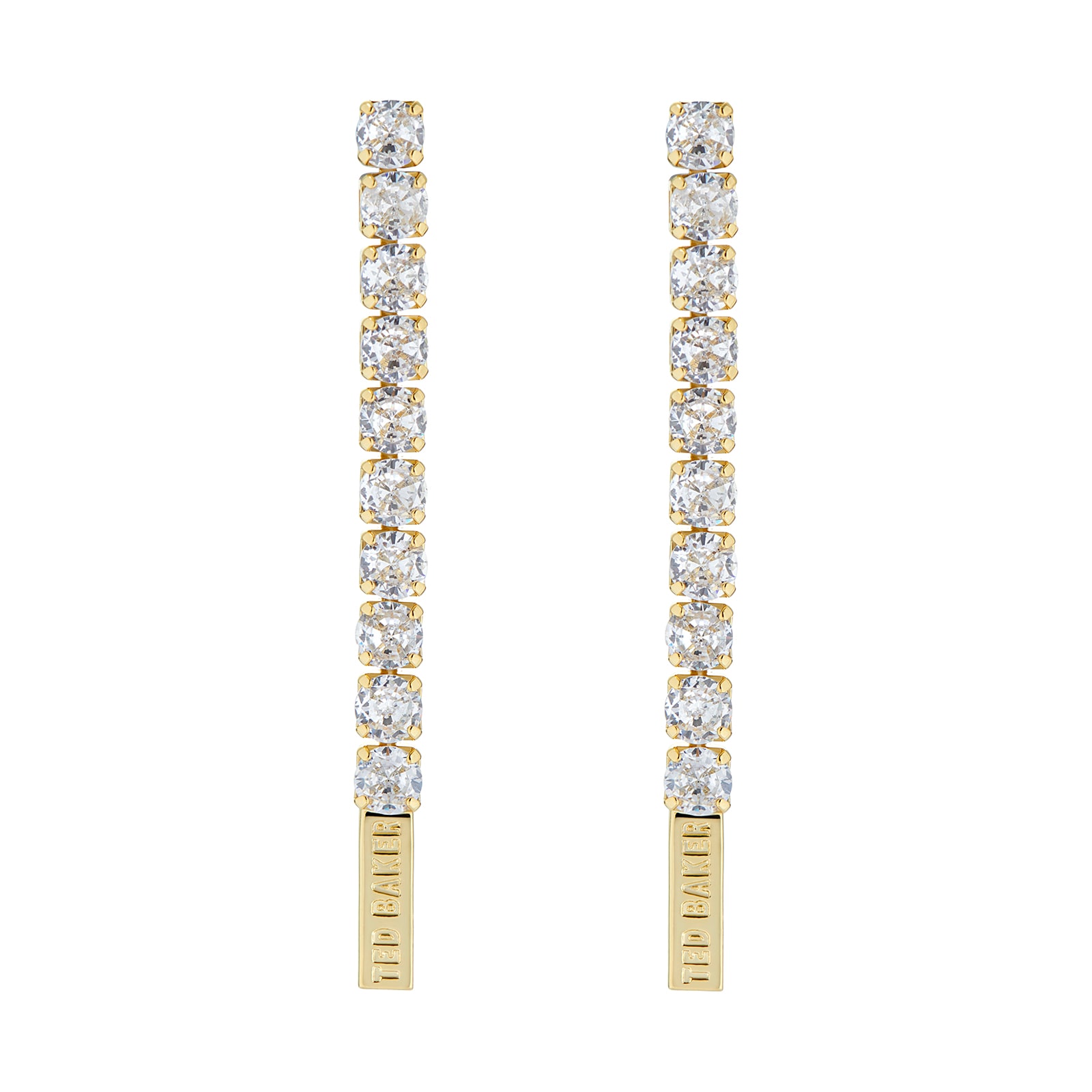 Ted Baker Mellsie Yellow Gold Coloured Crystal Drop Earrings Ted Baker Mellsie Yellow Gold Coloured Crystal Drop Earrings