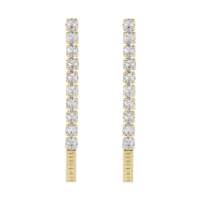 Ted Baker Mellsie Yellow Gold Coloured Crystal Drop Earrings