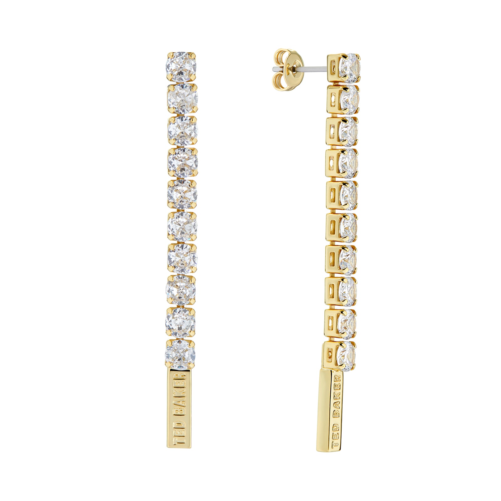 Ted Baker Mellsie Yellow Gold Coloured Crystal Drop Earrings Ted Baker Mellsie Yellow Gold Coloured Crystal Drop Earrings