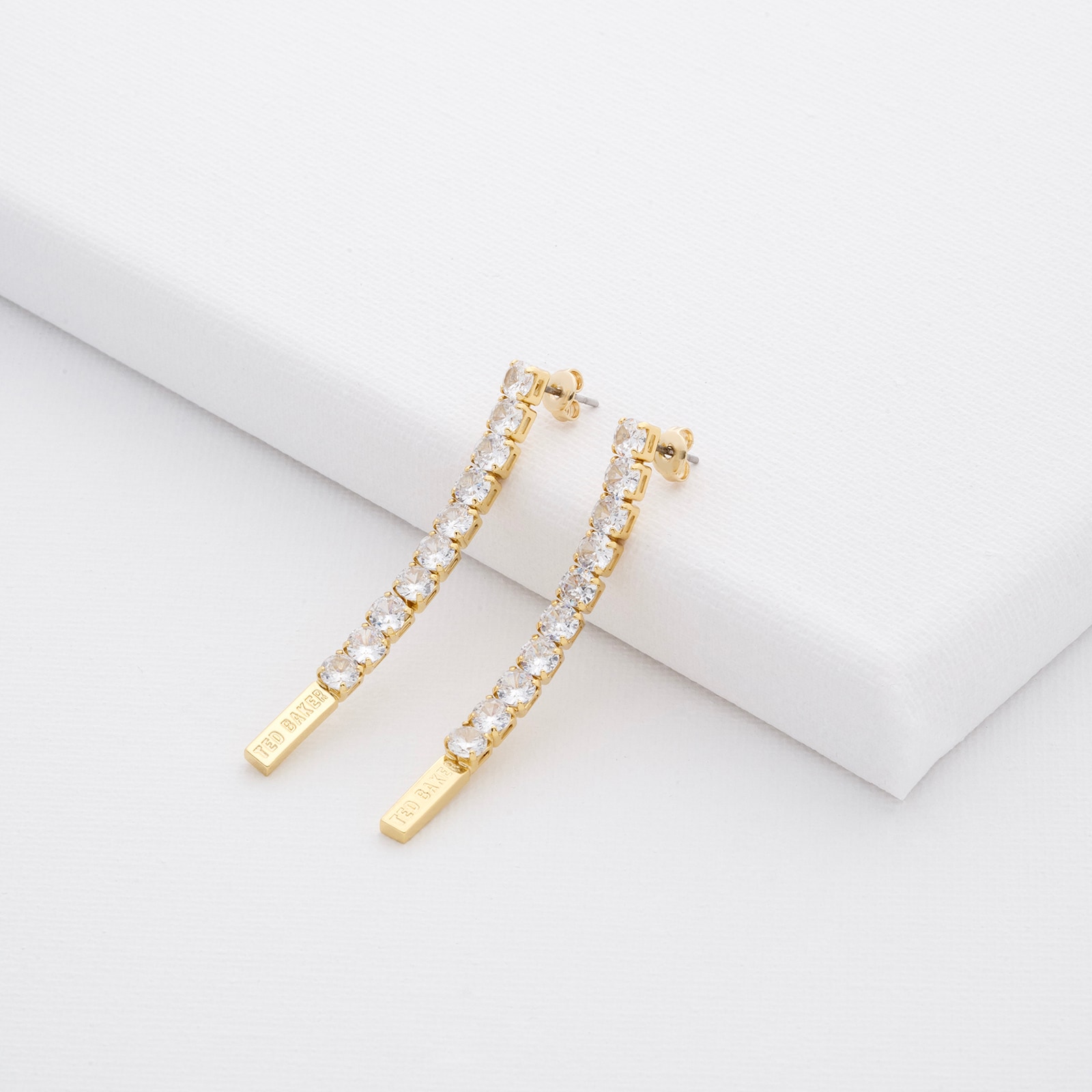 Ted Baker Mellsie Yellow Gold Coloured Crystal Drop Earrings Ted Baker Mellsie Yellow Gold Coloured Crystal Drop Earrings